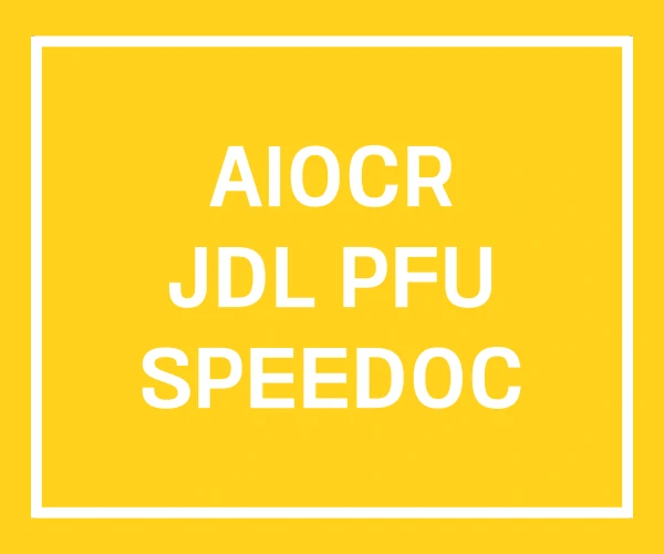 AIOCR JDL PFU SPEEDOC
