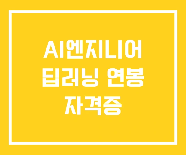 AI엔지니어 딥러닝 연봉 자격증 AI엔지니어 딥러닝 연봉 자격증