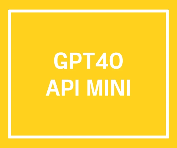 GPT4O API MINI GPT4O API MINI