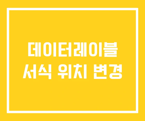 데이터레이블 서식 위치 변경 데이터레이블 서식 위치 변경